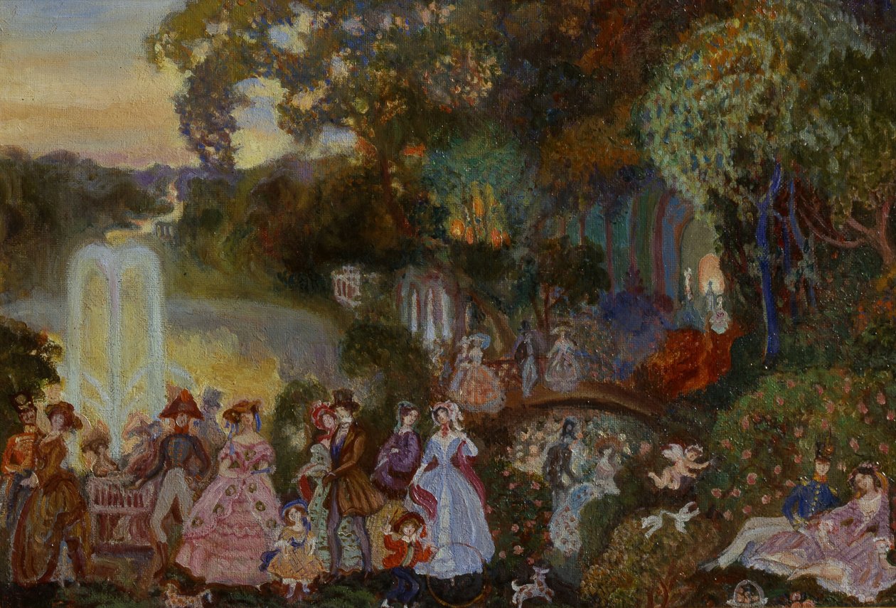 Offentlig glæde, 1906 af Sergei Yurievich Sudeykin