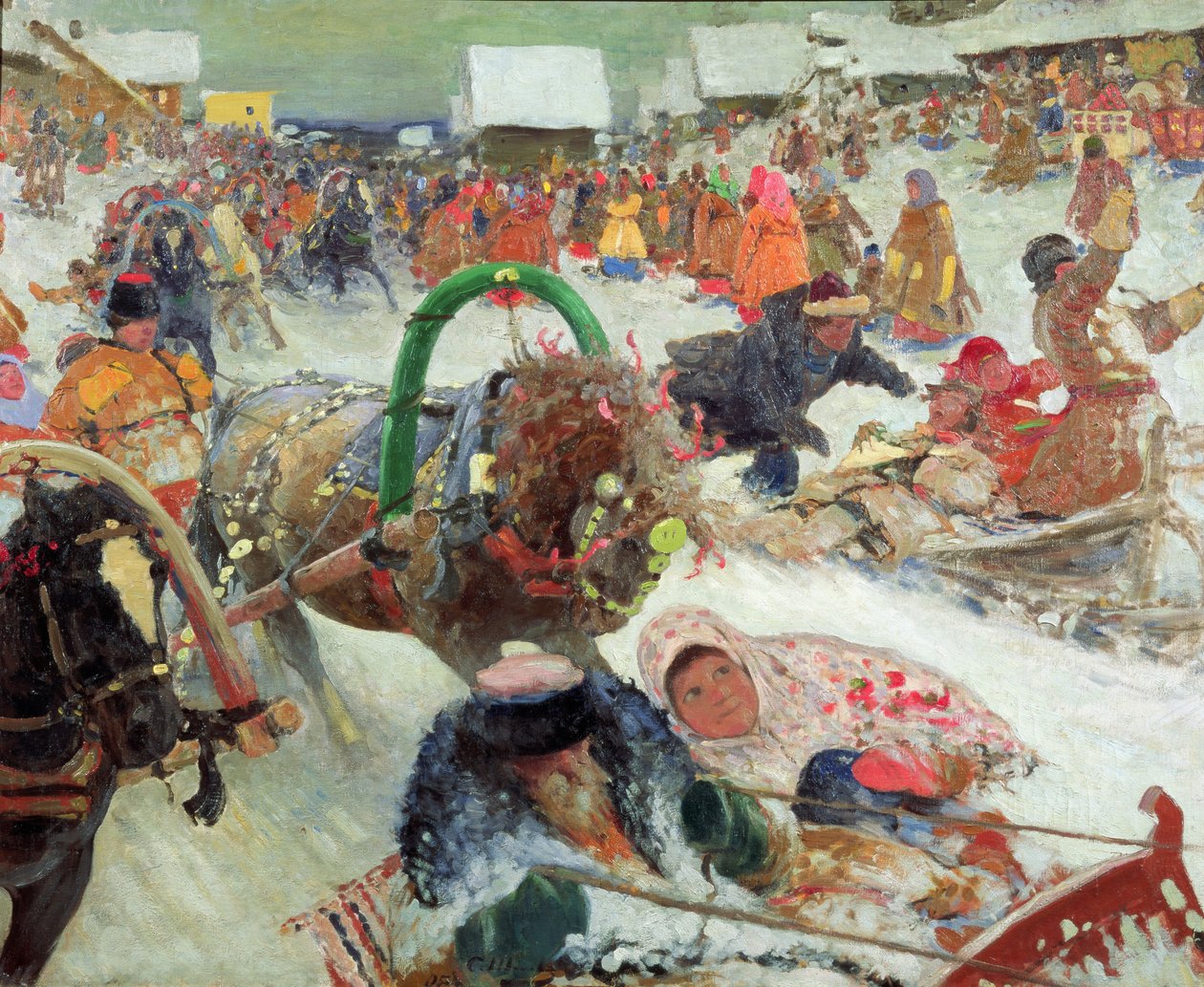 fastelavn, 1905 af Sergej Vasilevic Ivanov