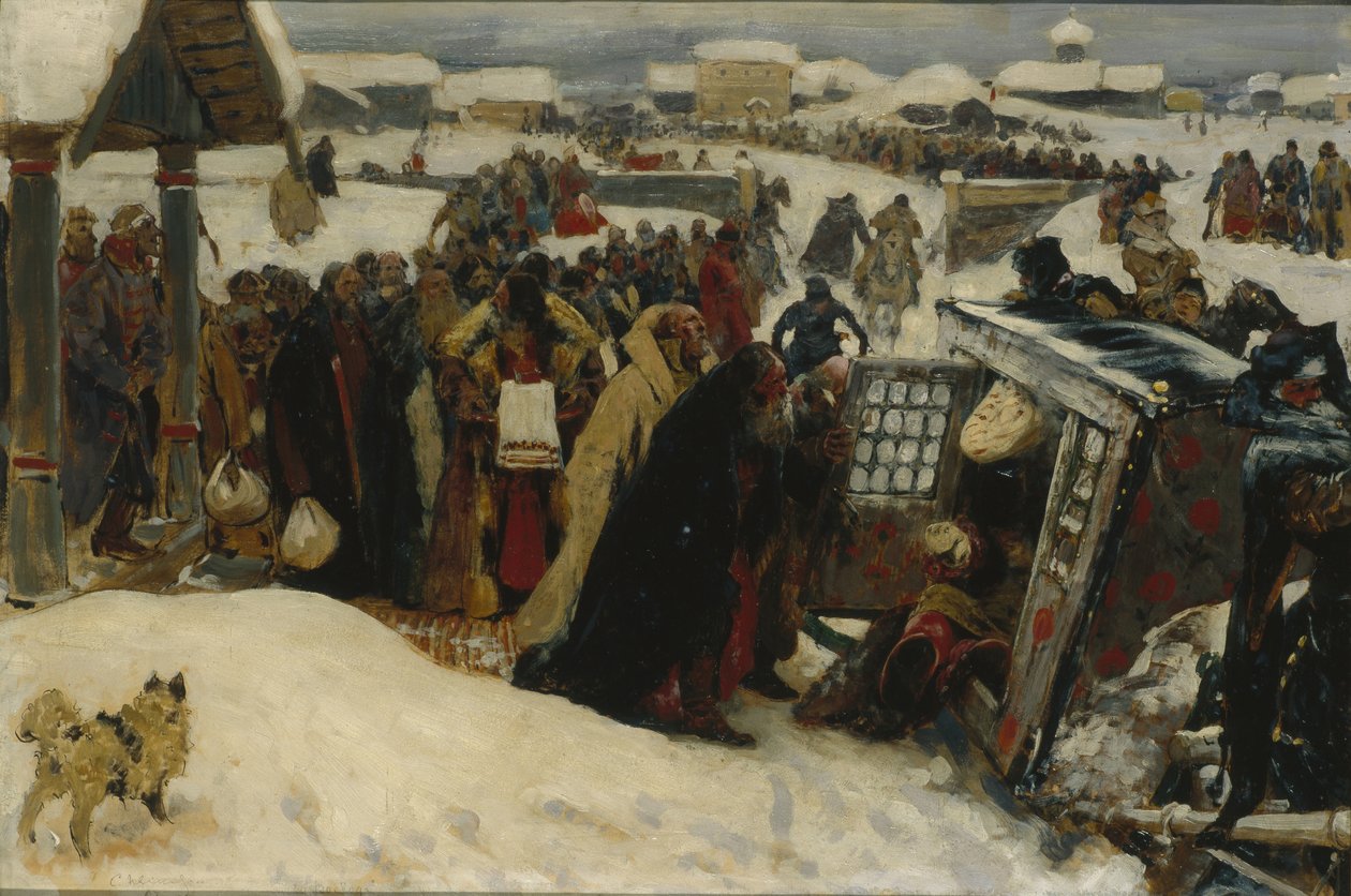 Ankomsten af en voivode, 1907 af Sergej Vasilevic Ivanov
