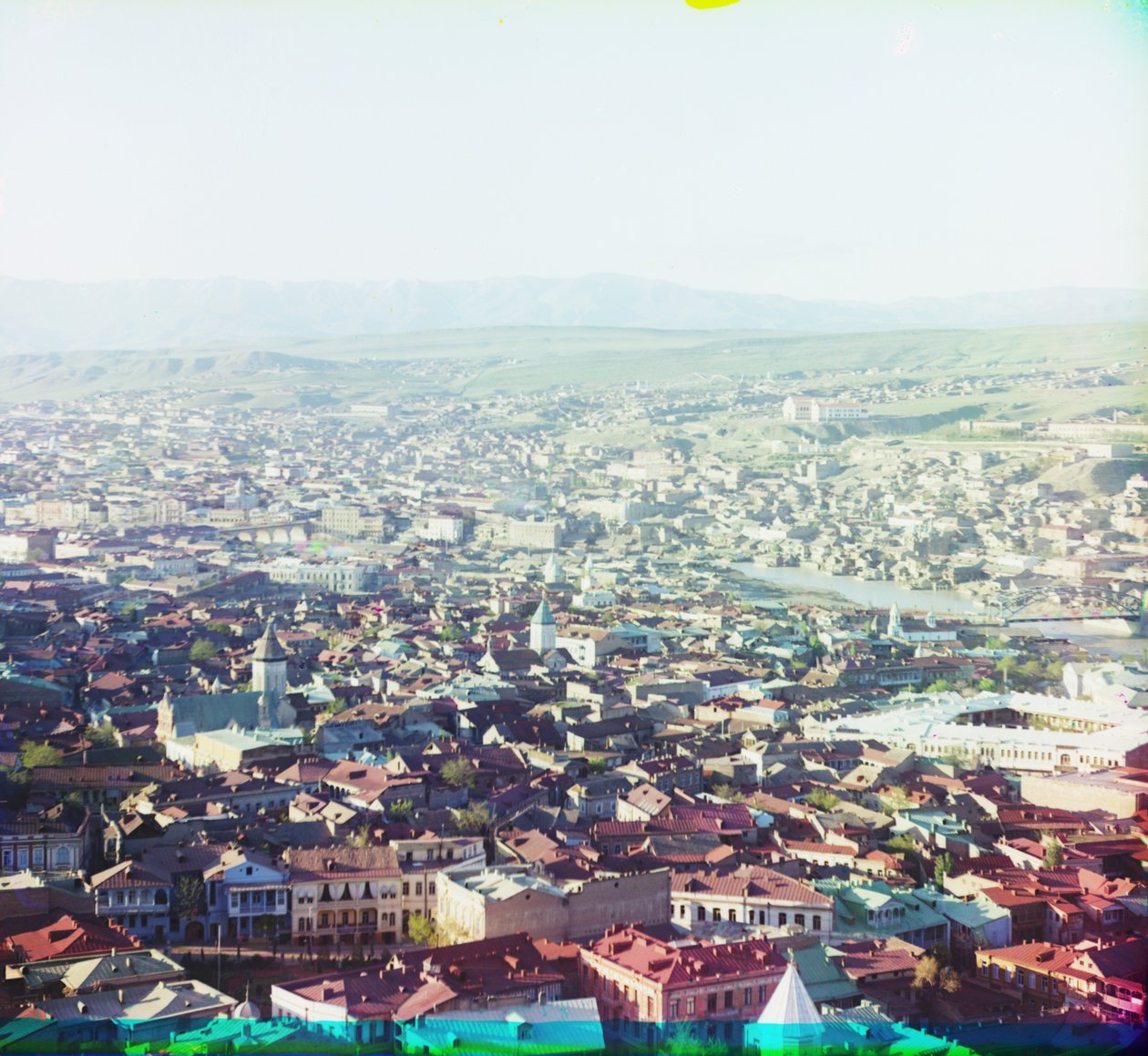 Udsigt over Tiflis (nu Tbilisi) fra grunden til Saint David