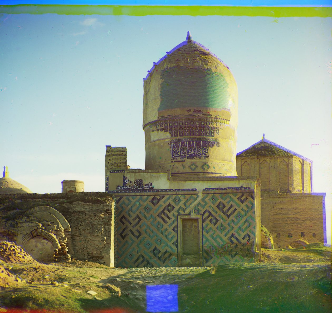 Grav ved Shakh-i Zindeh, Samarkand, 1905-1915 af Sergey Prokudin Gorsky