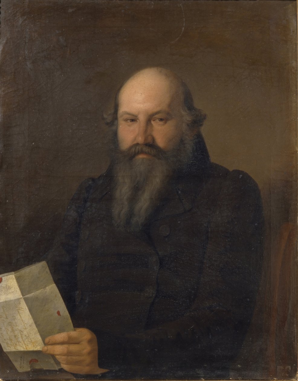 Portræt af Osip Mikhailovich Senkov 1790-1851, 1836 af Sergey Konstantinovich Zaryanko