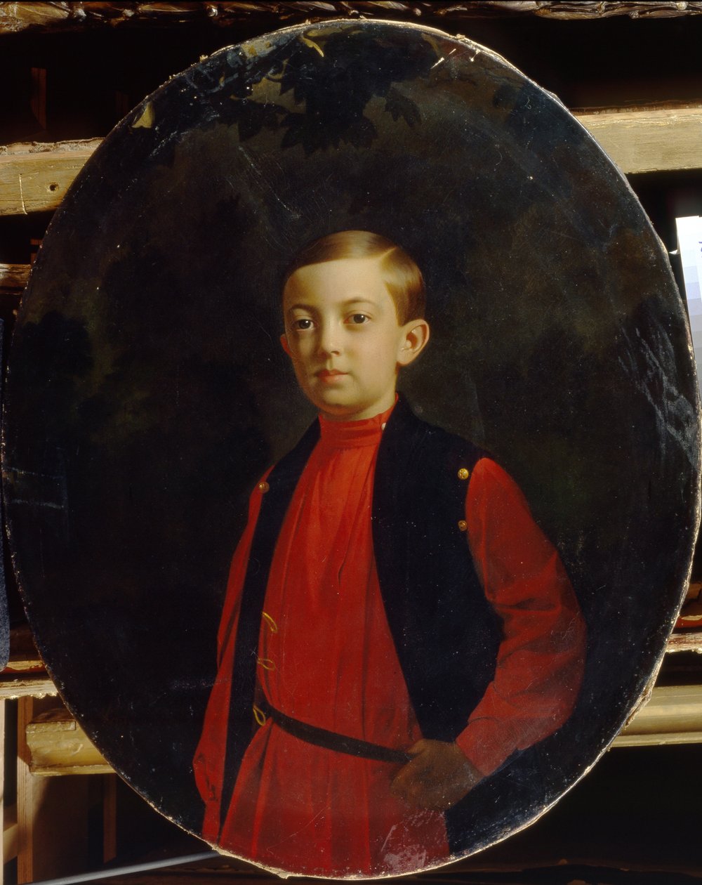 Portræt af Tsarevich Nicholas Alexandrovich af Rusland 18431865 af Sergey Konstantinovich Zaryanko