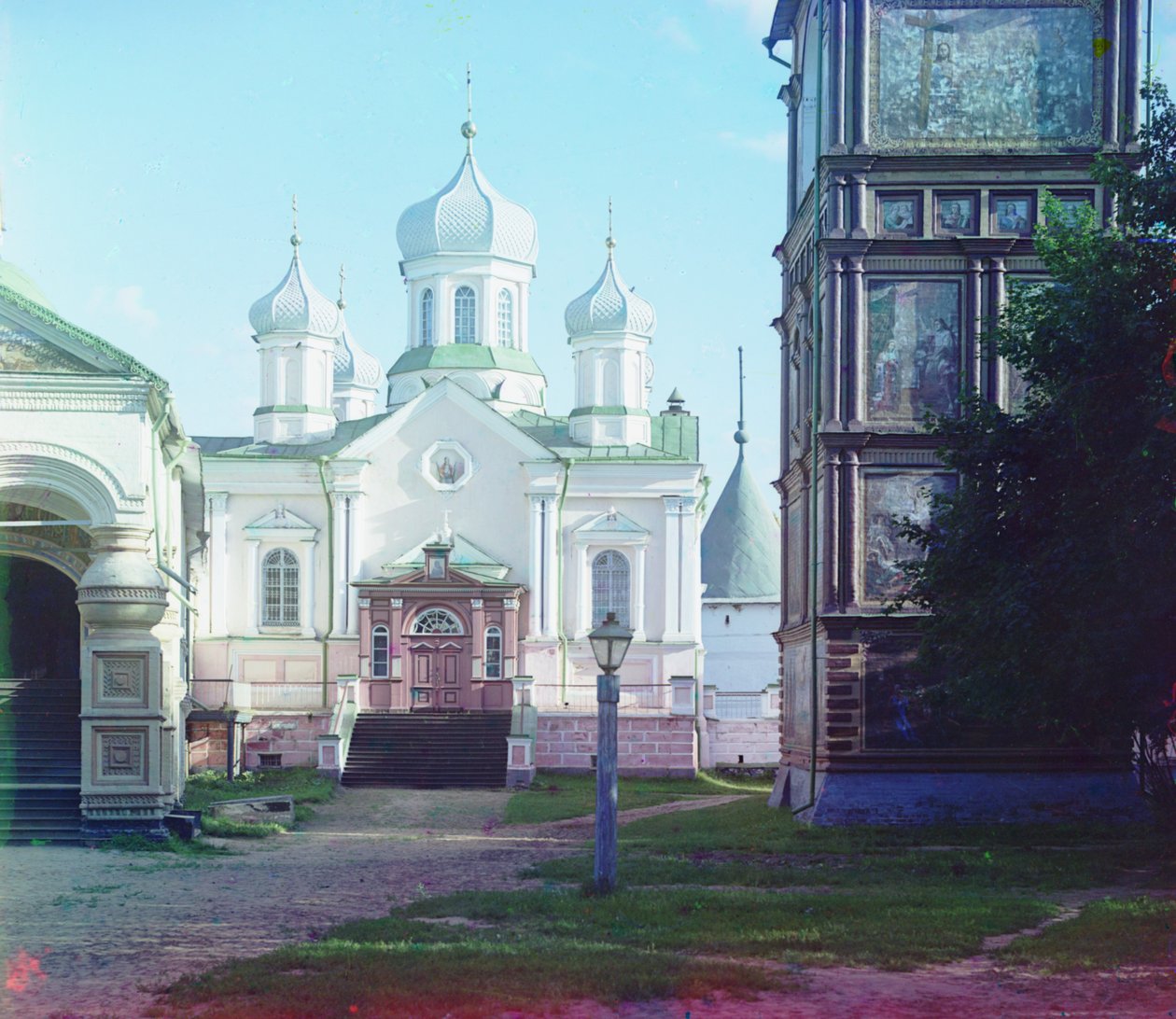 Katedralen for den hellige Guds moders fødsel i Ipatiev kloster, 1905-1915 af Sergey Prokudin Gorsky