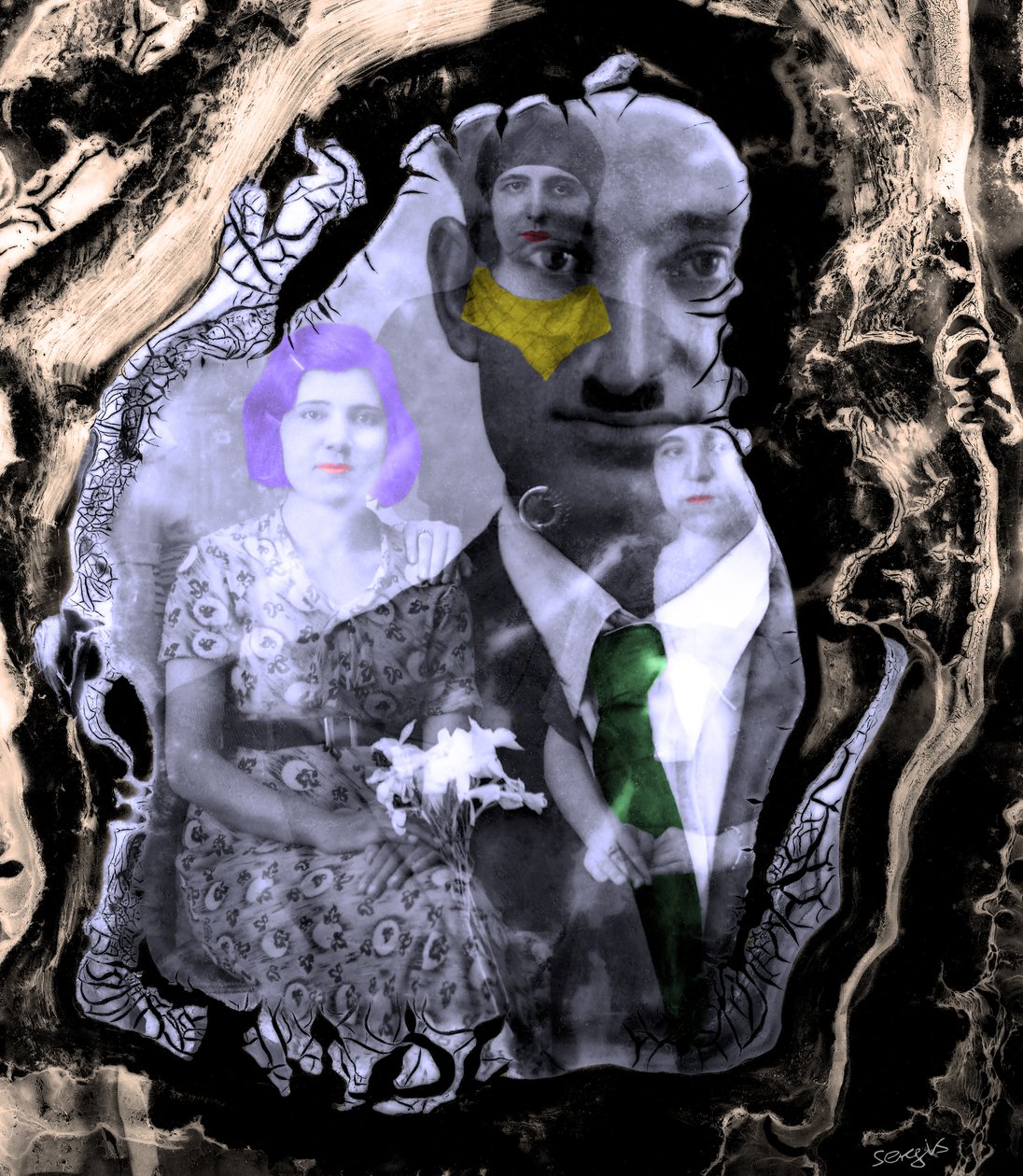 Timeless Connections, 2022 (blandede medier) af Sergis Adamos