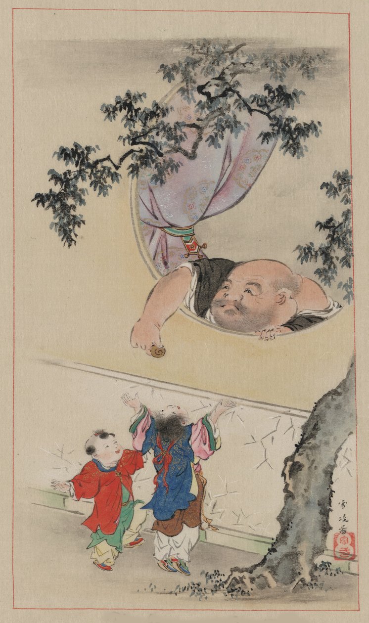 Hotei, 1878 af Settei Hasegawa