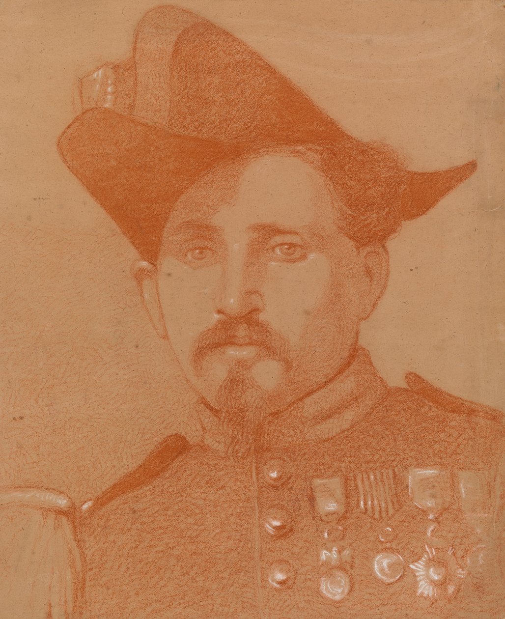 Portræt af en italiensk soldat af Severin Falkman