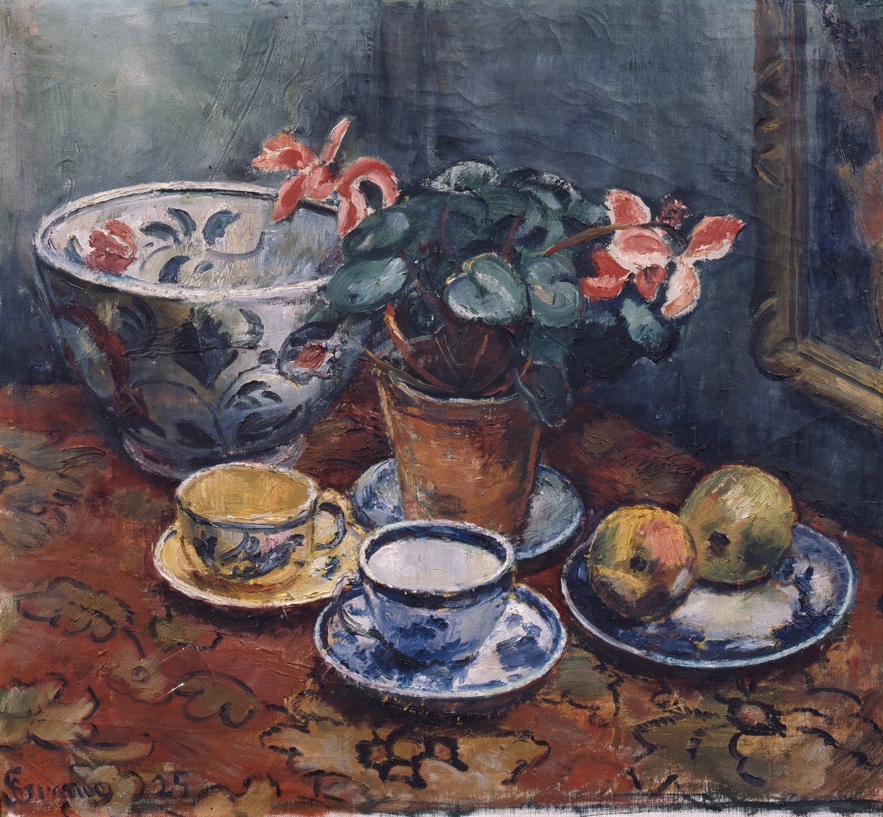 Kop, blomster og frugt af Severin Grande