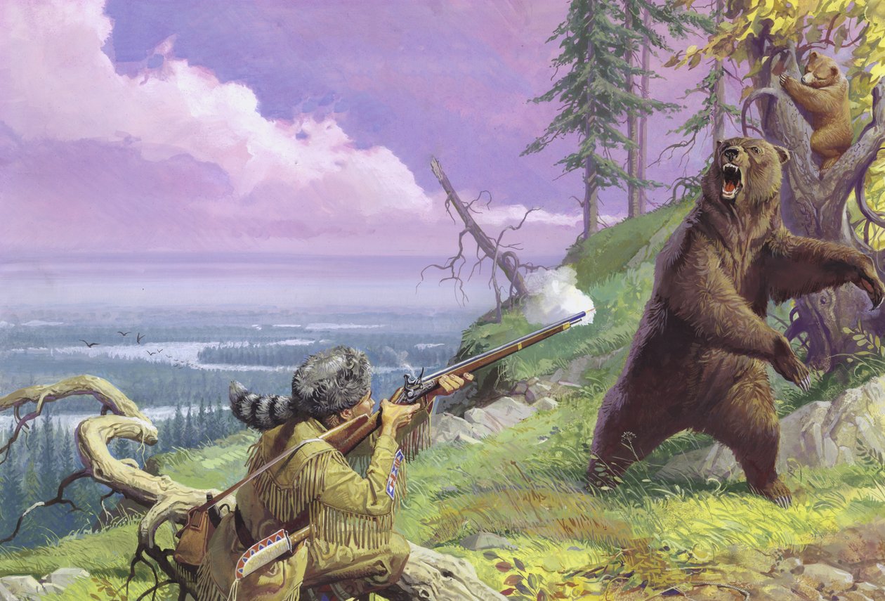 Daniel Boone baner vejen til vildmarken af Severino Baraldi
