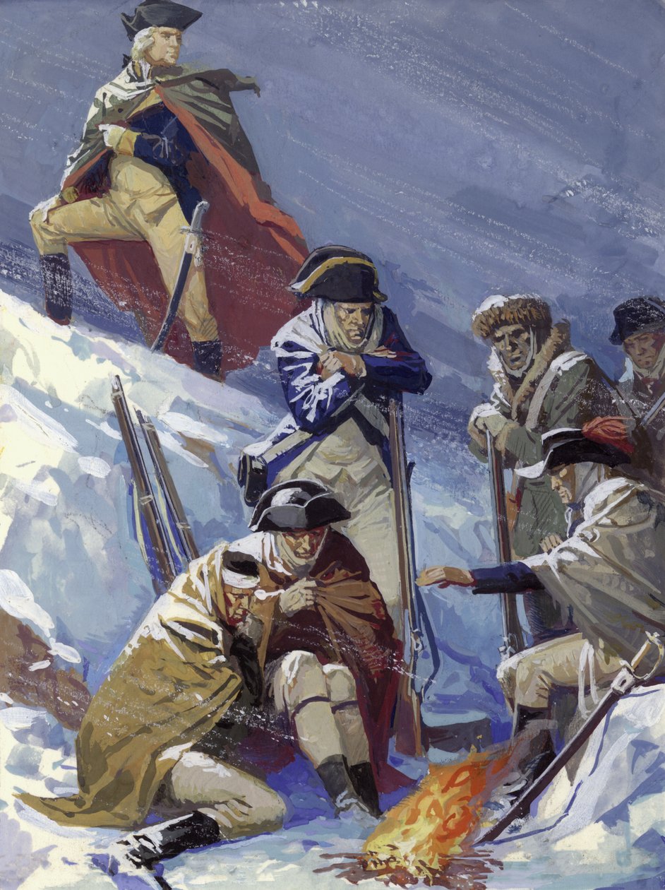 George Washington, da han var general under den amerikanske uafhængighedskrig af Severino Baraldi