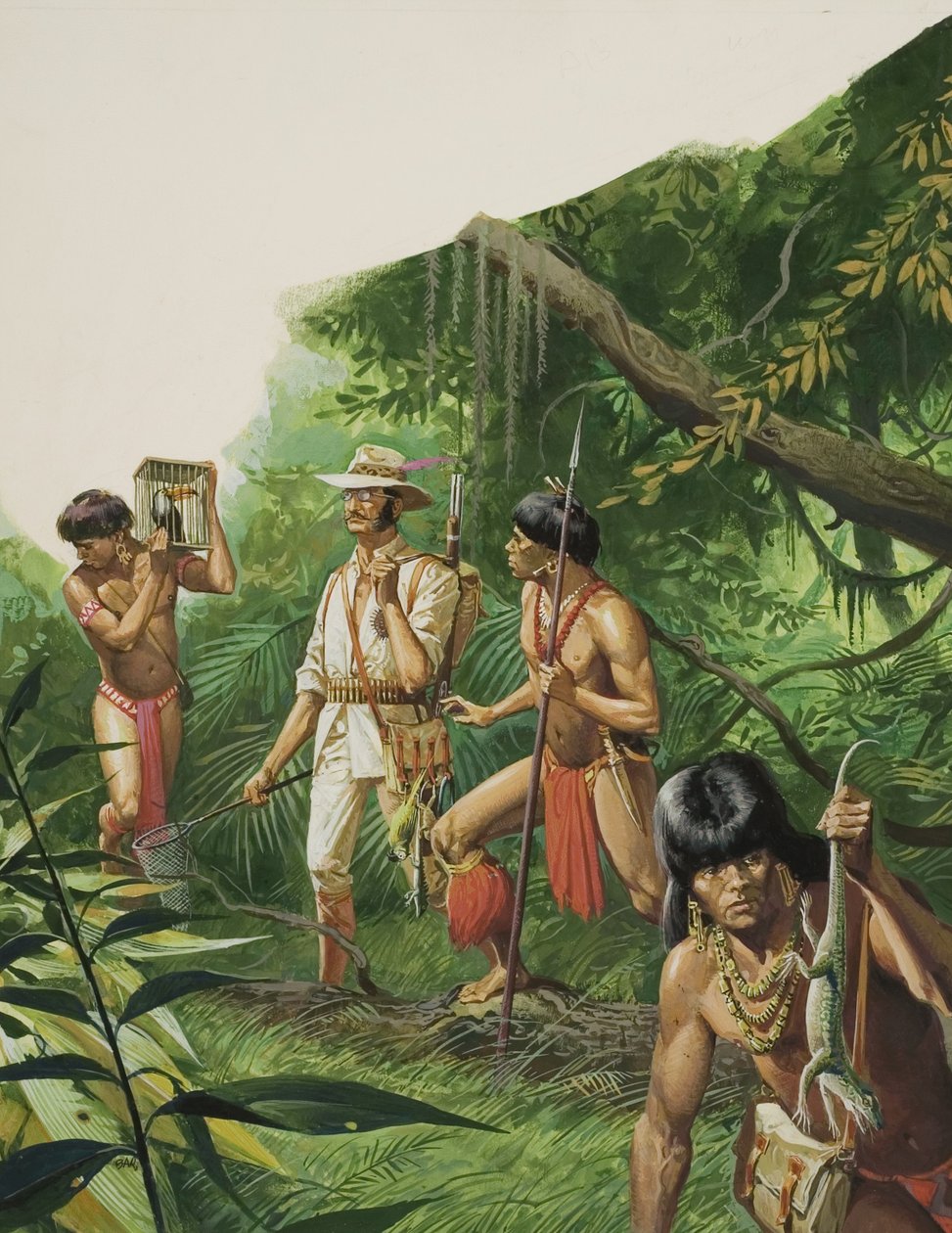 Henry Bates, opdagelsesrejsende i Amazonas-bassinet af Severino Baraldi
