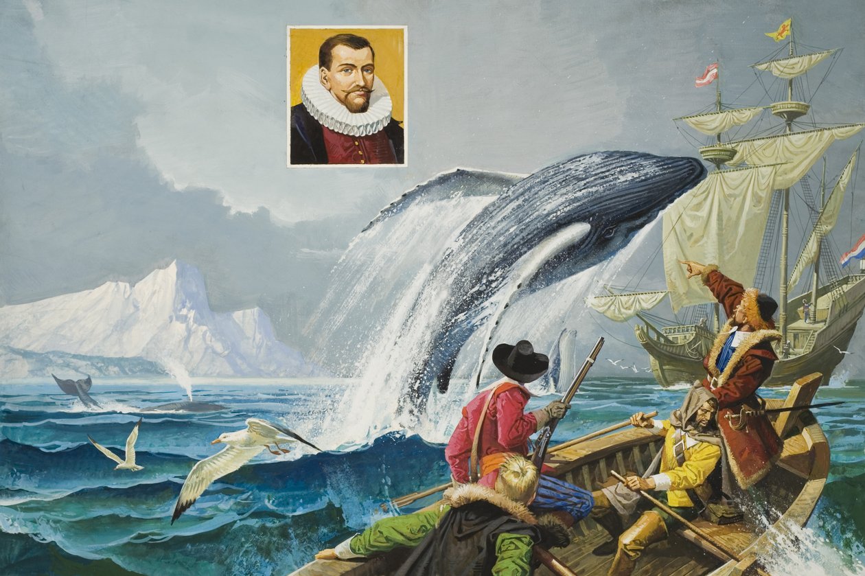 Henry Hudson (ca. 1570-1611) (gouache på papir) af Severino Baraldi