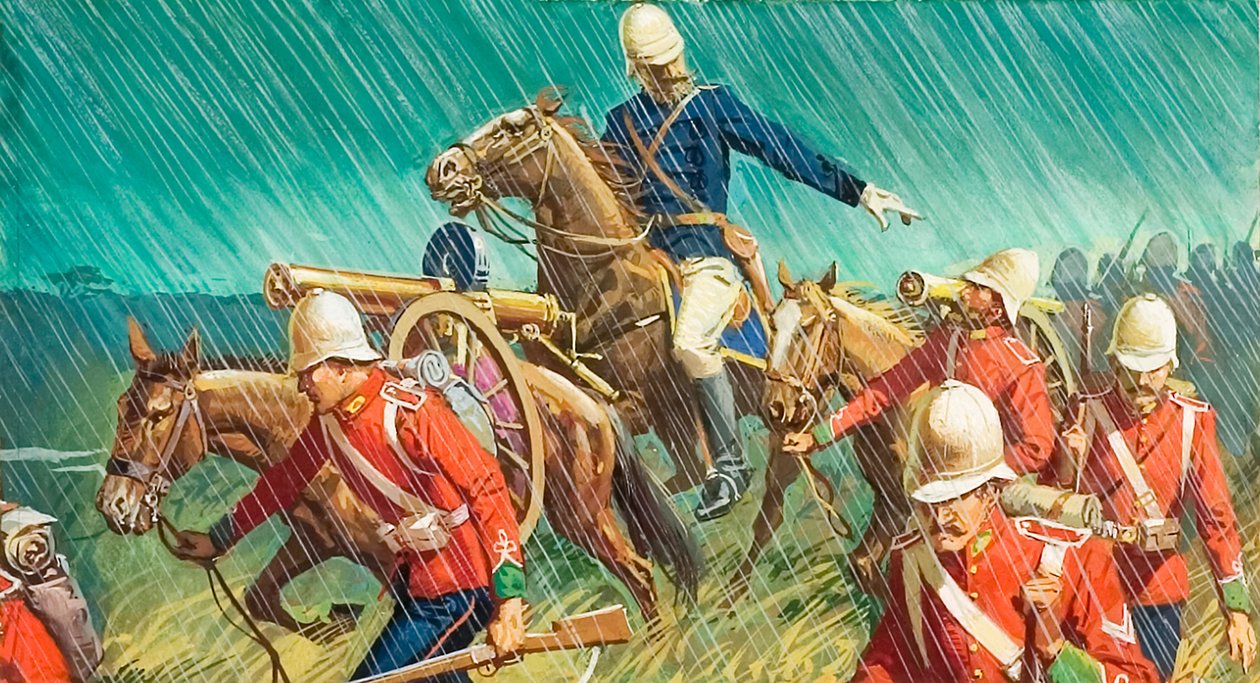 Lord Chelmsford og hans mænd i zulu-krigene af Severino Baraldi