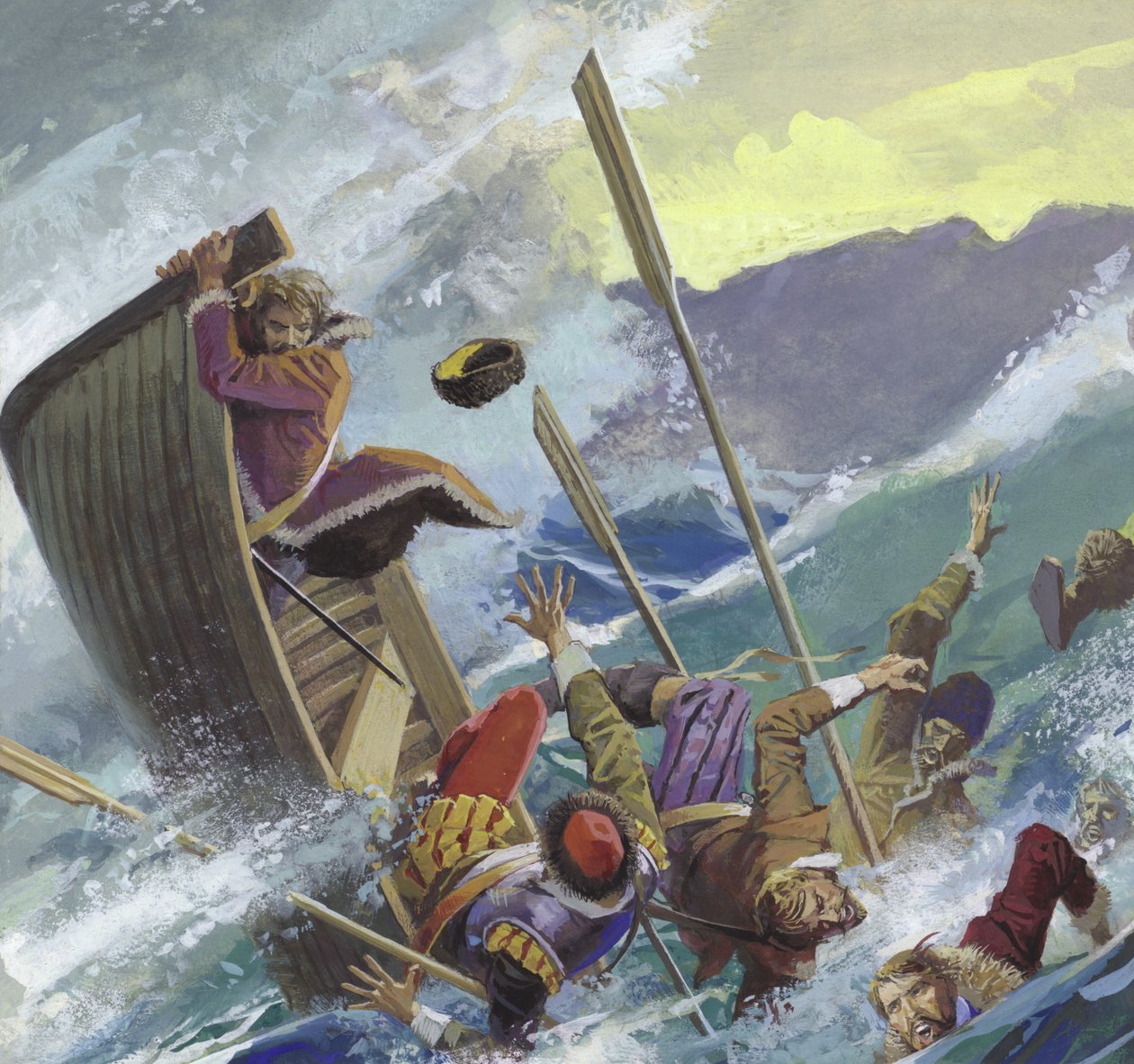 Richard Chancellor, kastet ud i det stormfulde hav af Severino Baraldi