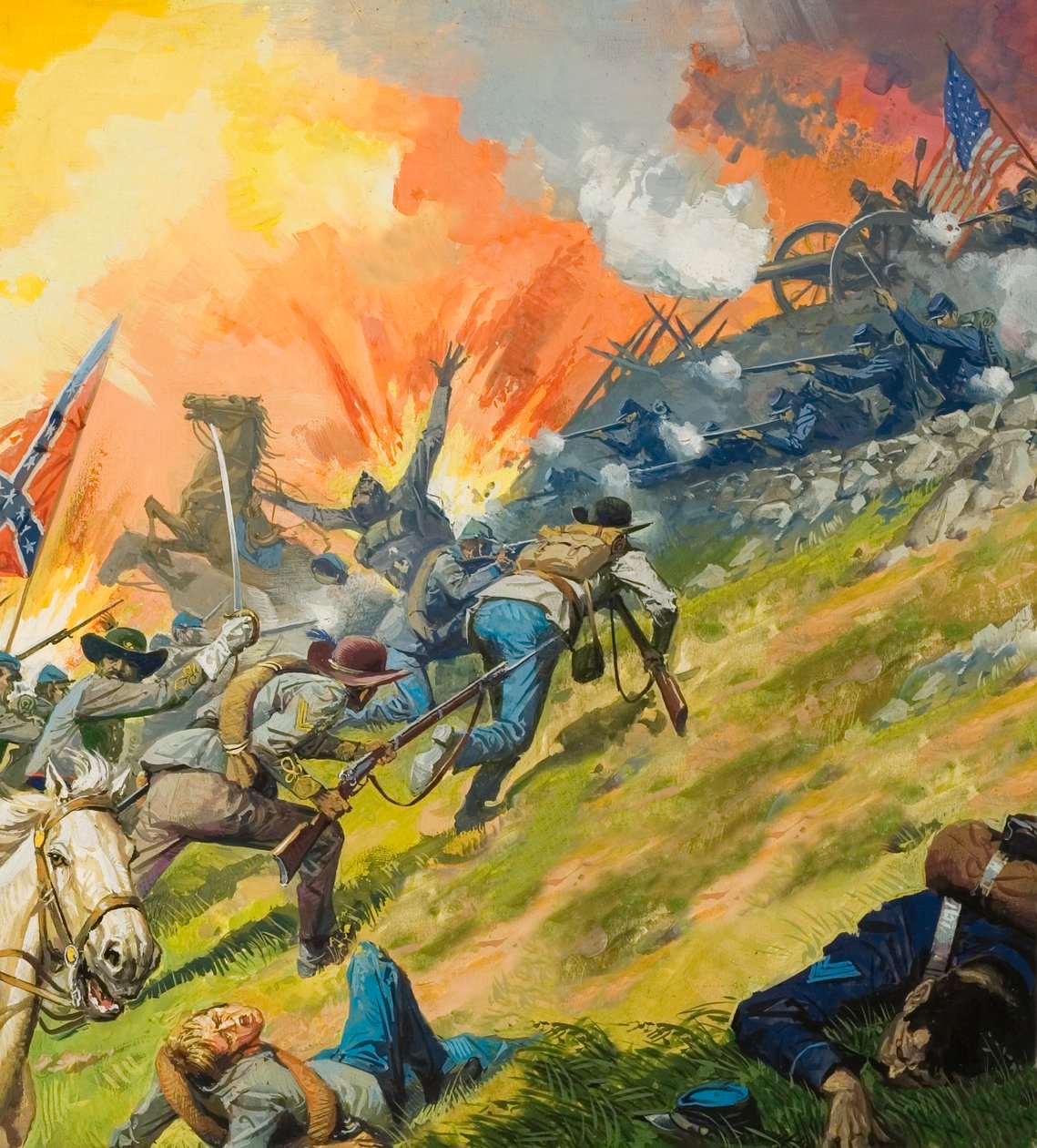 Slaget ved Gettysburg af Severino Baraldi