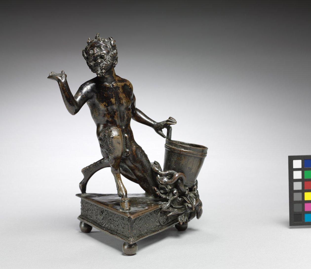Knælende Satyr, ca. 1520 (bronze) af Severo da Ravenna