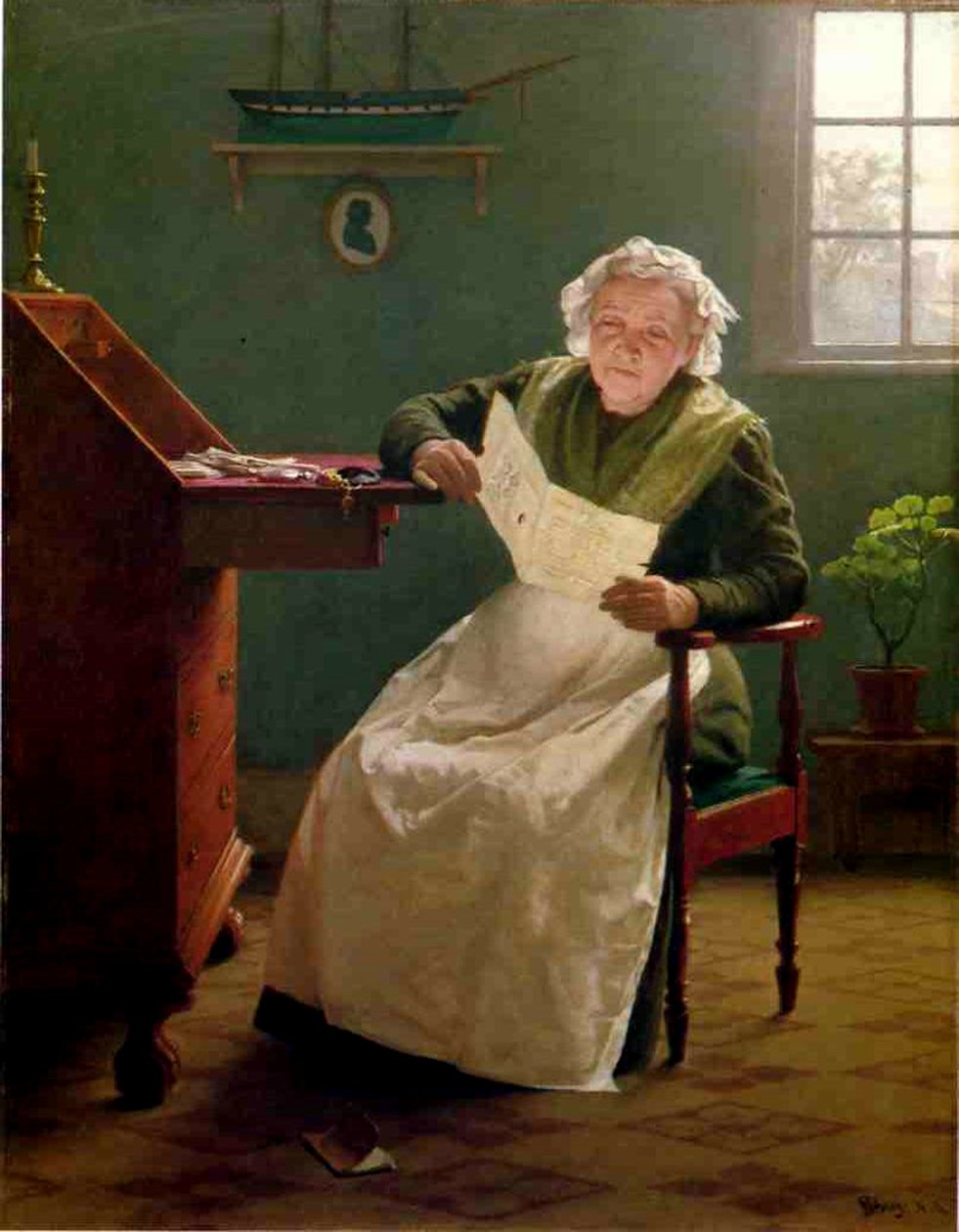 Kære Polly (olie på lærred) af Seymour Joseph Guy