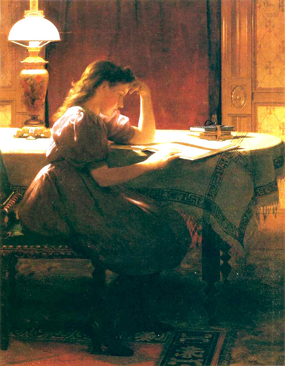 Hjemmearbejde, 1895 af Seymour Joseph Guy