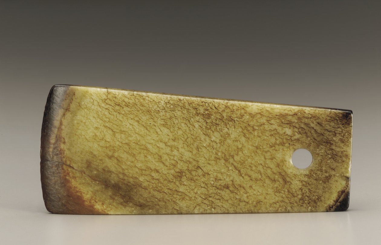 Axe (fu) (jade) af Shang Dynasty Chinese School
