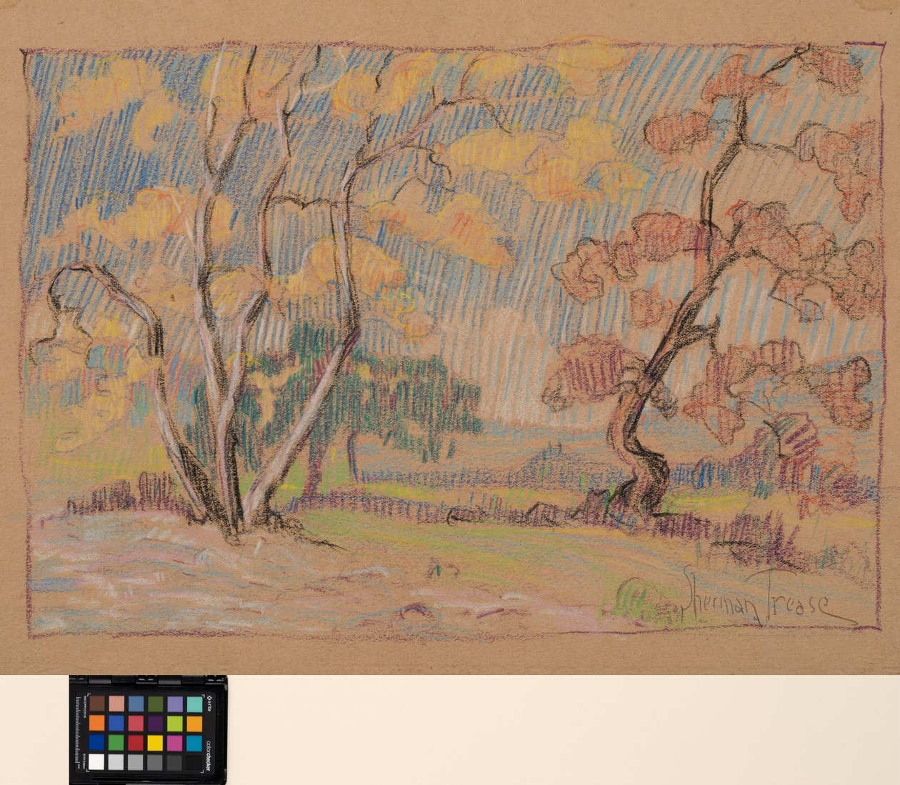 Impressions, ca. 1931 (pastel på papir) af Sherman Trease
