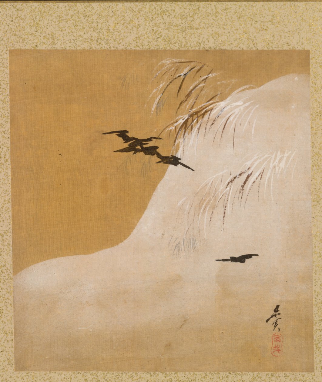 Fugle i sne fra Album of Paintings af den ærværdige Zeshin af Shibata Zeshin