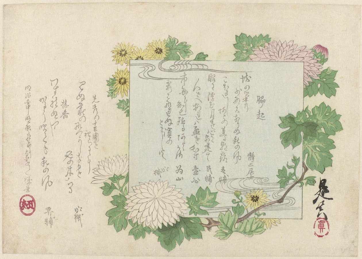 Krysantemum af Shibata Zeshin