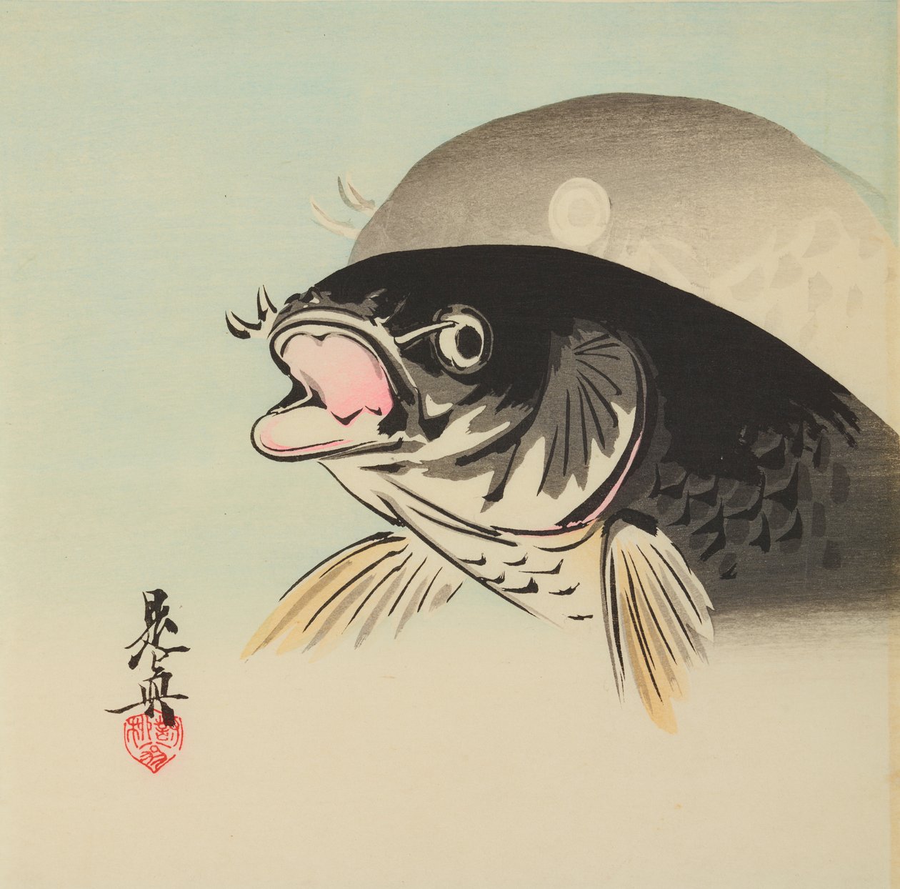 To fisk af Shibata Zeshin