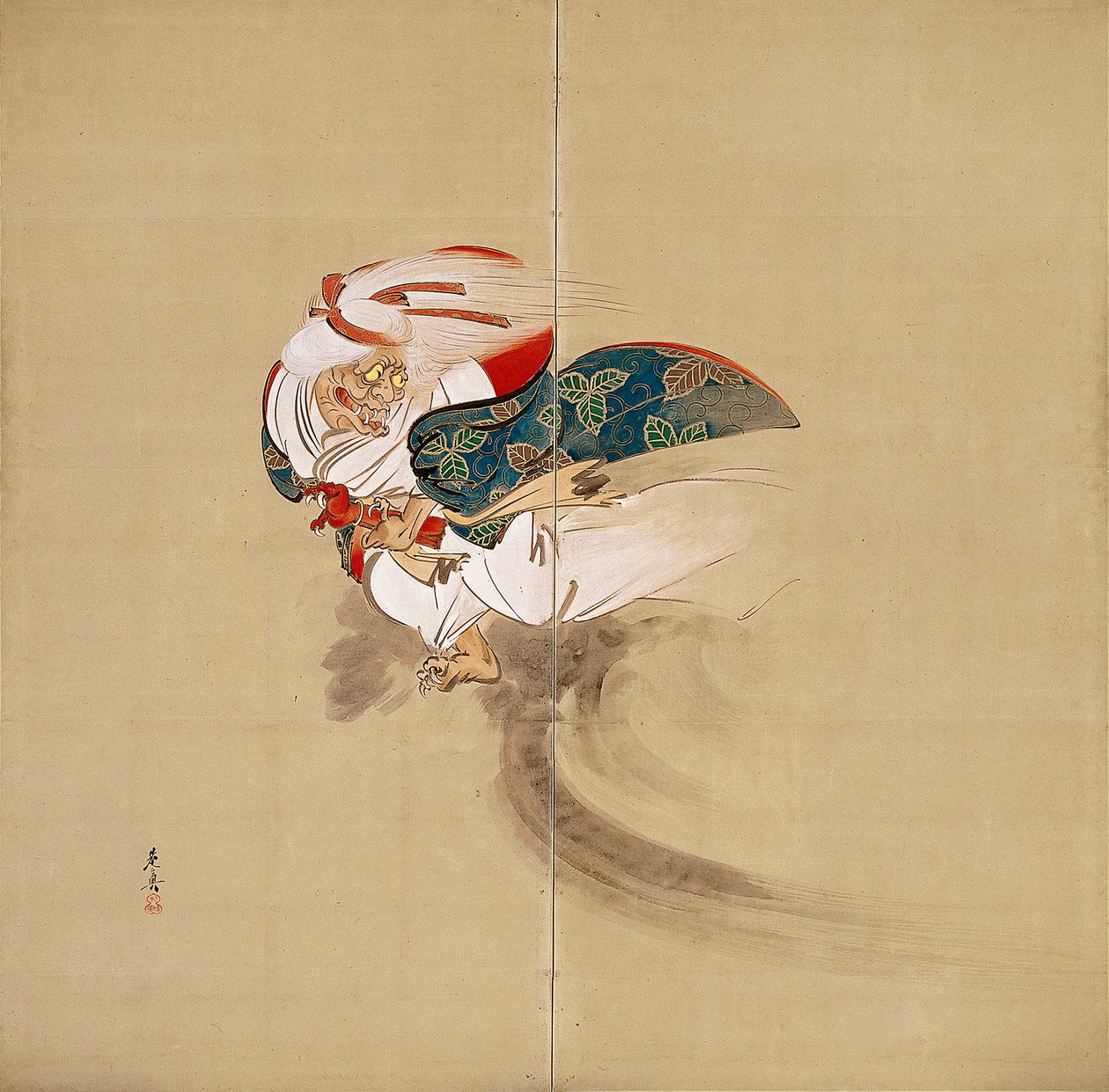 Ibaraki [højre del af et par] af Shibata Zeshin