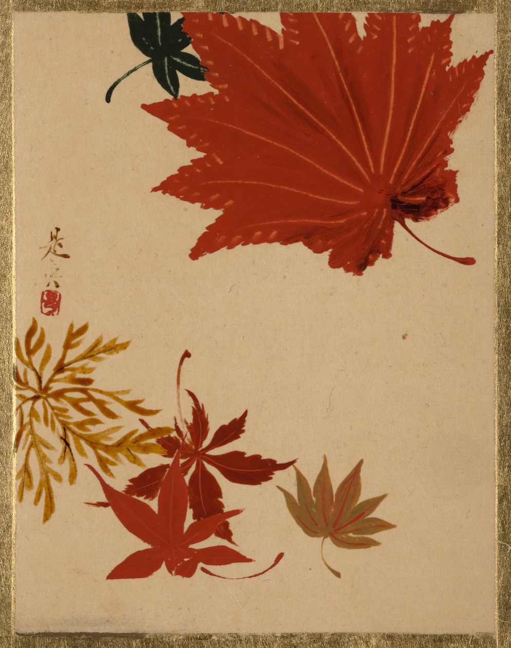 Ahorn blade. af Shibata Zeshin