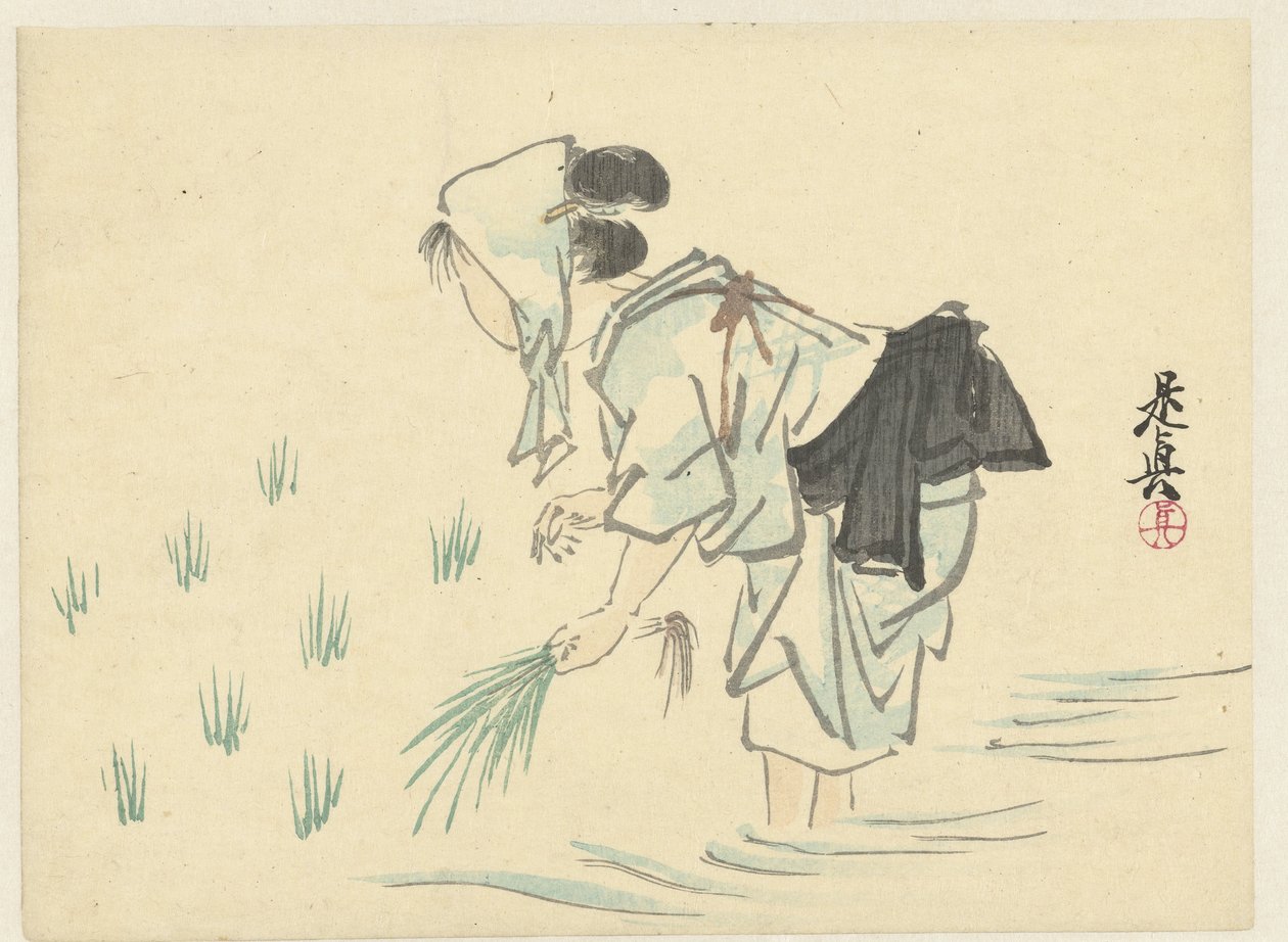 Risplantende kvinde af Shibata Zeshin
