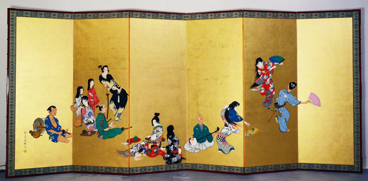 The Four Elegant Pastimes - Music, the Game of Go af Shibata Zeshin