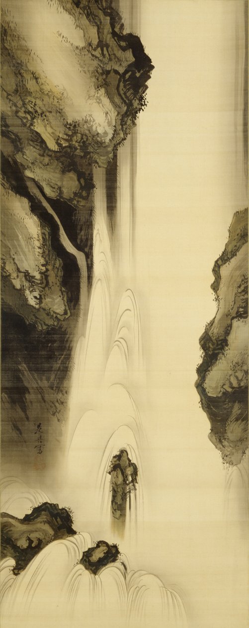Vandfald af Shibata Zeshin
