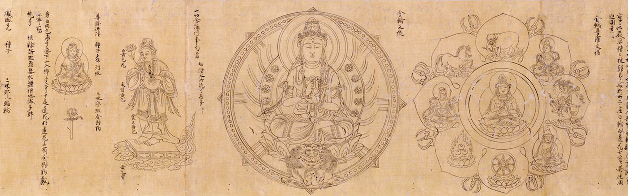 Buddhistiske guddommeligheder i to bind af Shinkaku