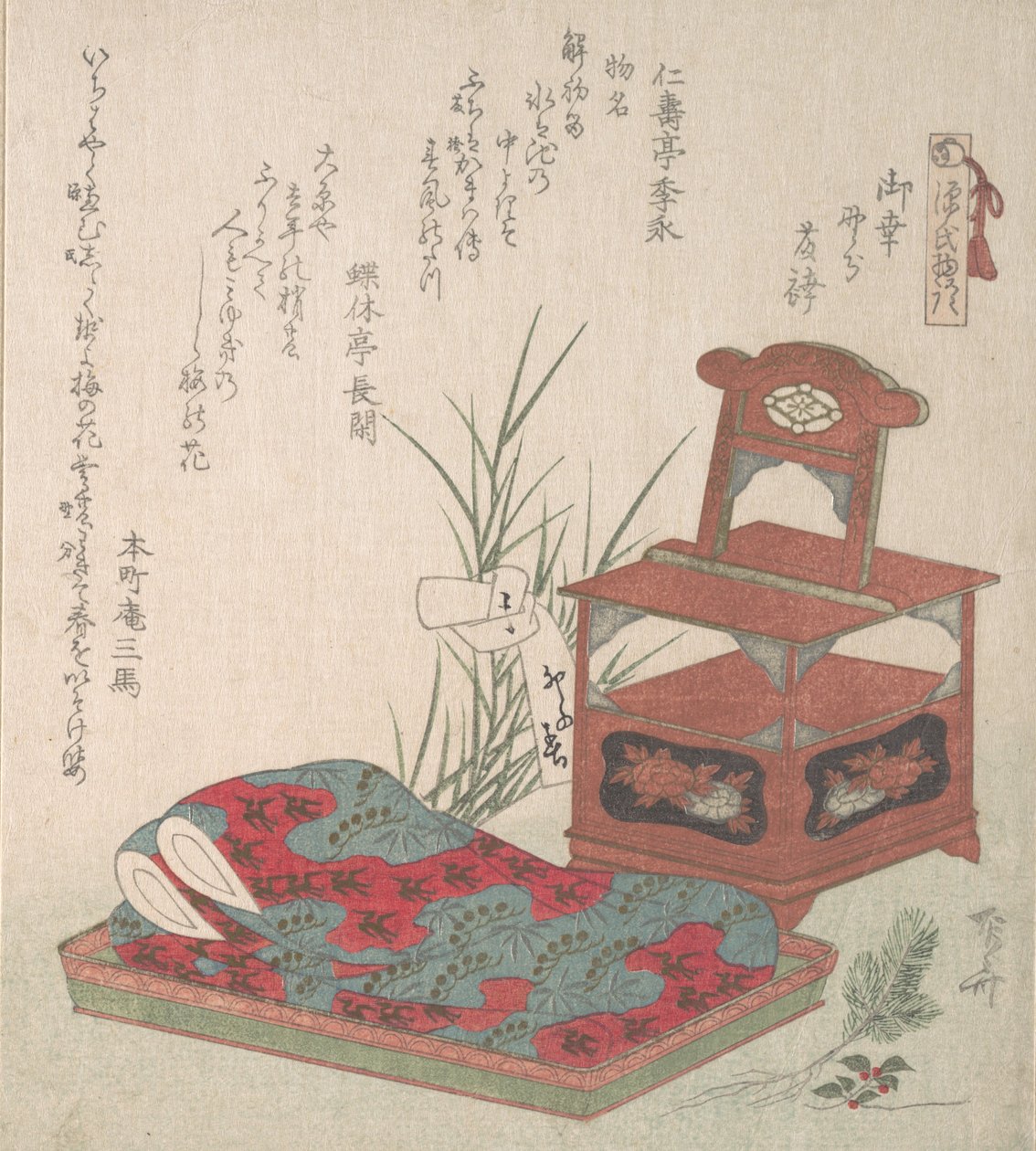 Skab til toilet og sengetøj, formentlig 1819., formentlig 1819. af Shinsai