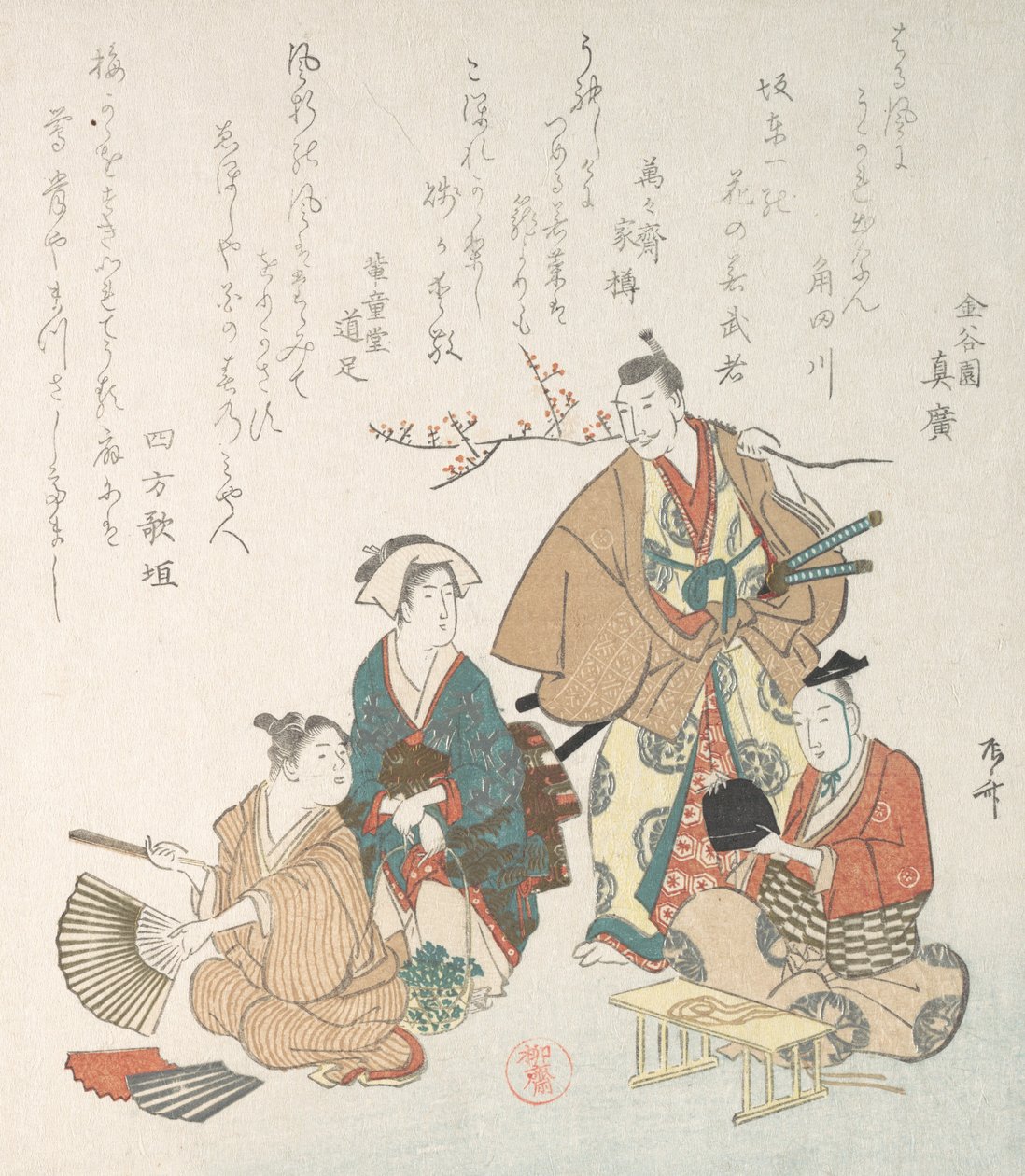 Gadescene i foråret, 1800-tallet., 1800-tallet. af Shinsai