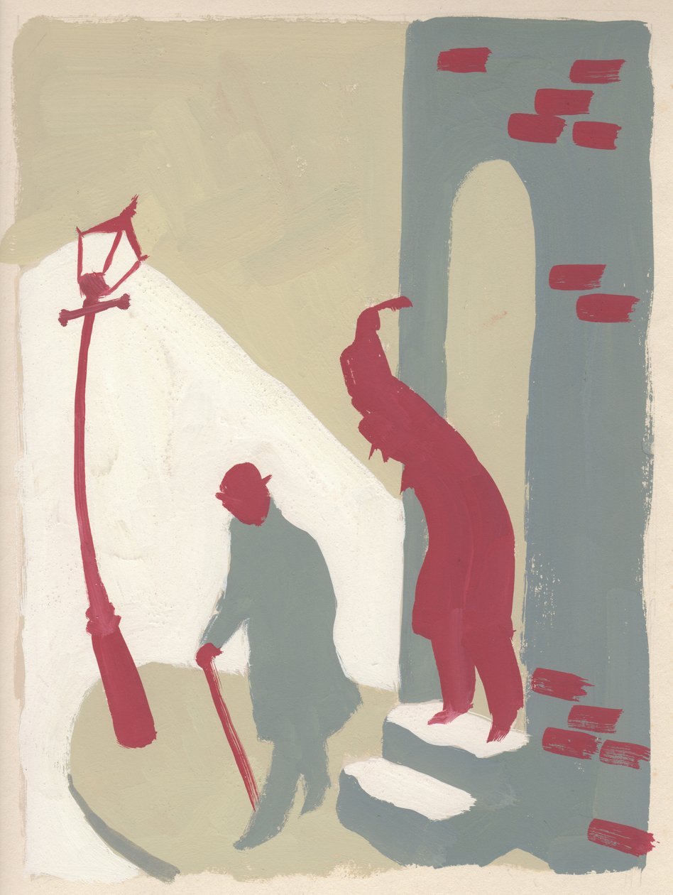 Baghold i en gyde, c1950. af Shirley Markham