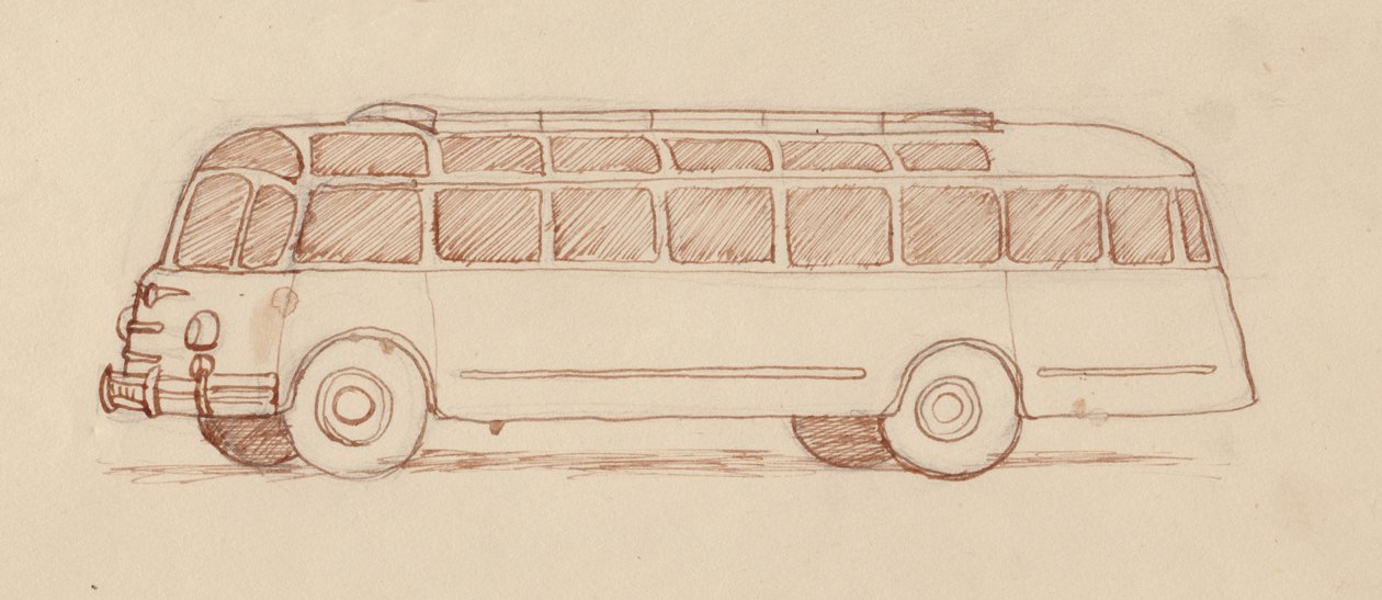 Bus, Paris, Frankrig, 1951. af Shirley Markham