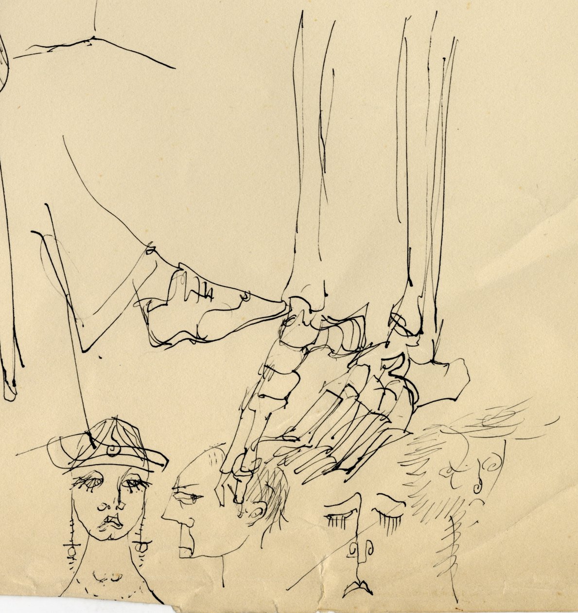 Ansigter og fodknogler, 1953. af Shirley Markham