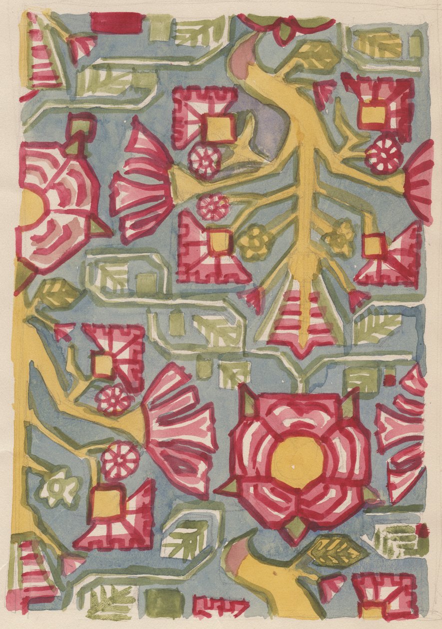 Blomsterdesign, c1950. af Shirley Markham