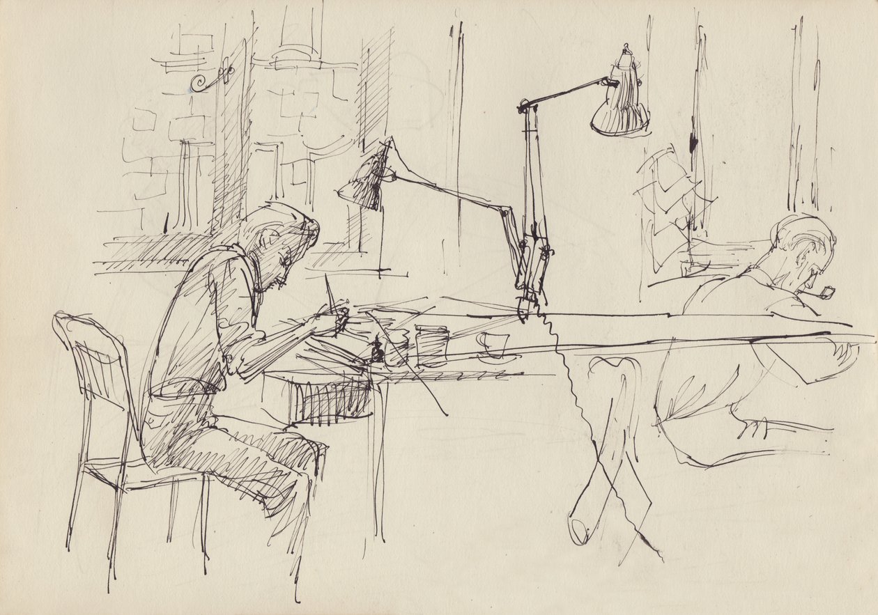 Grafisk designstudie, c1950. af Shirley Markham