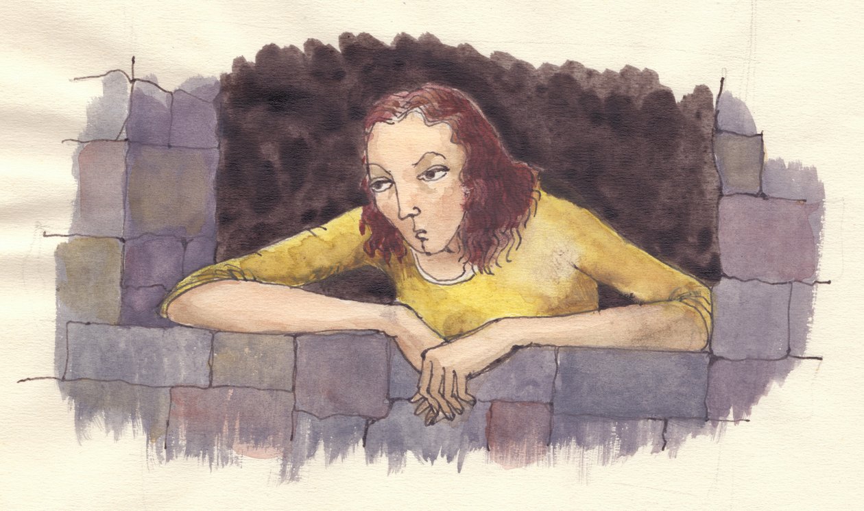 Grumpy kvinde, c1950. af Shirley Markham