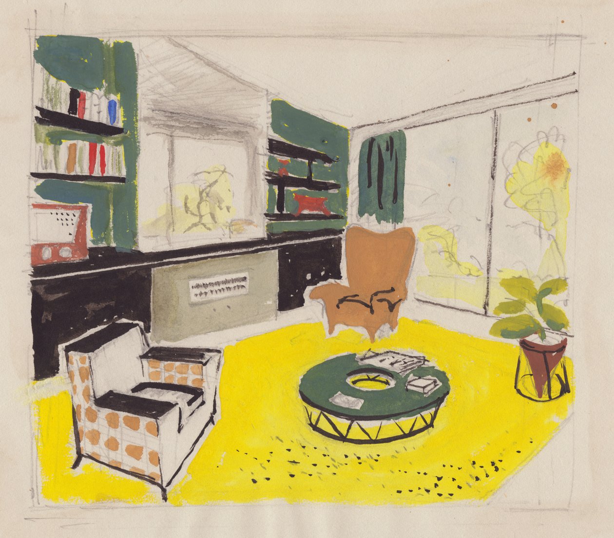 Indretning, 1951. af Shirley Markham