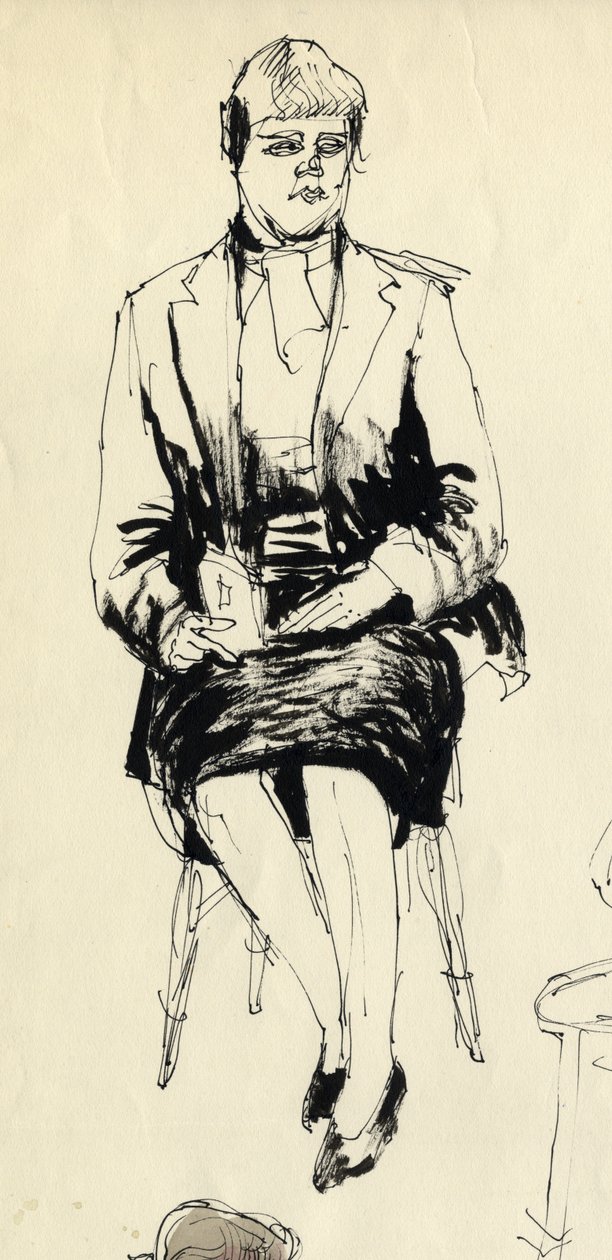 Siddende kvinde, 1953. af Shirley Markham