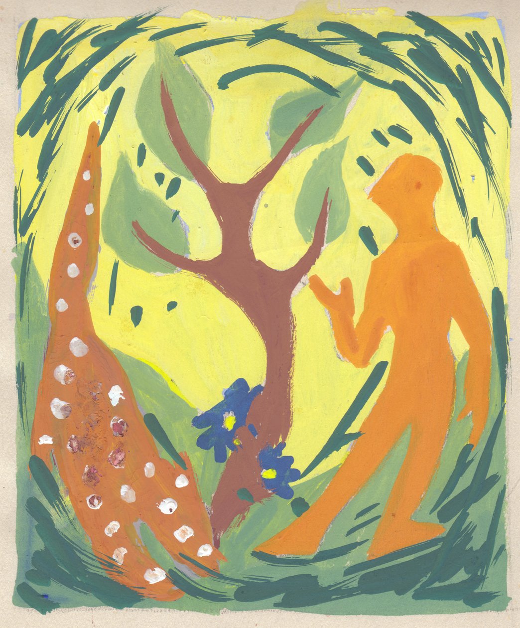 Forårsstudie, c1950. af Shirley Markham