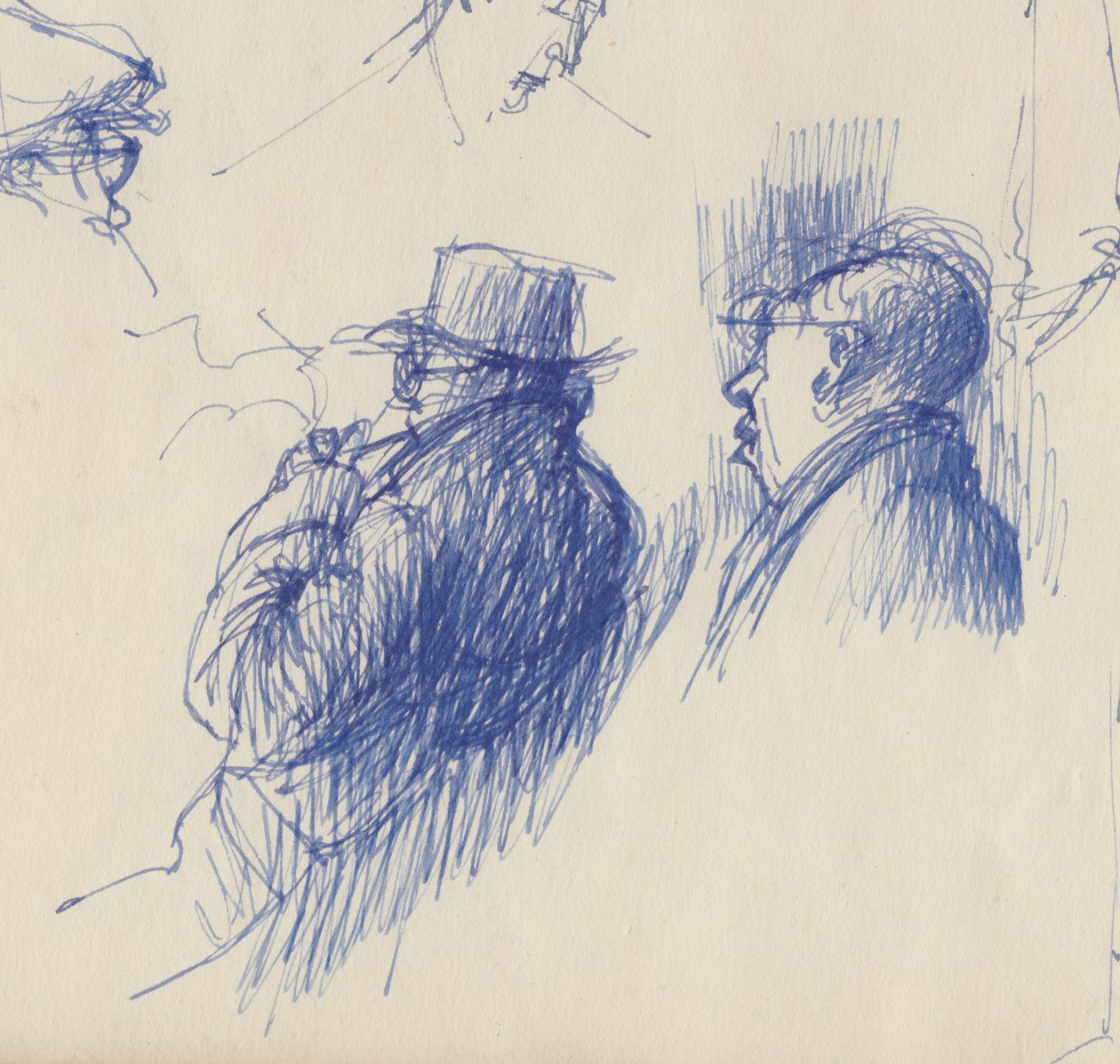 Studier, mænd i hatte, c1950. af Shirley Markham