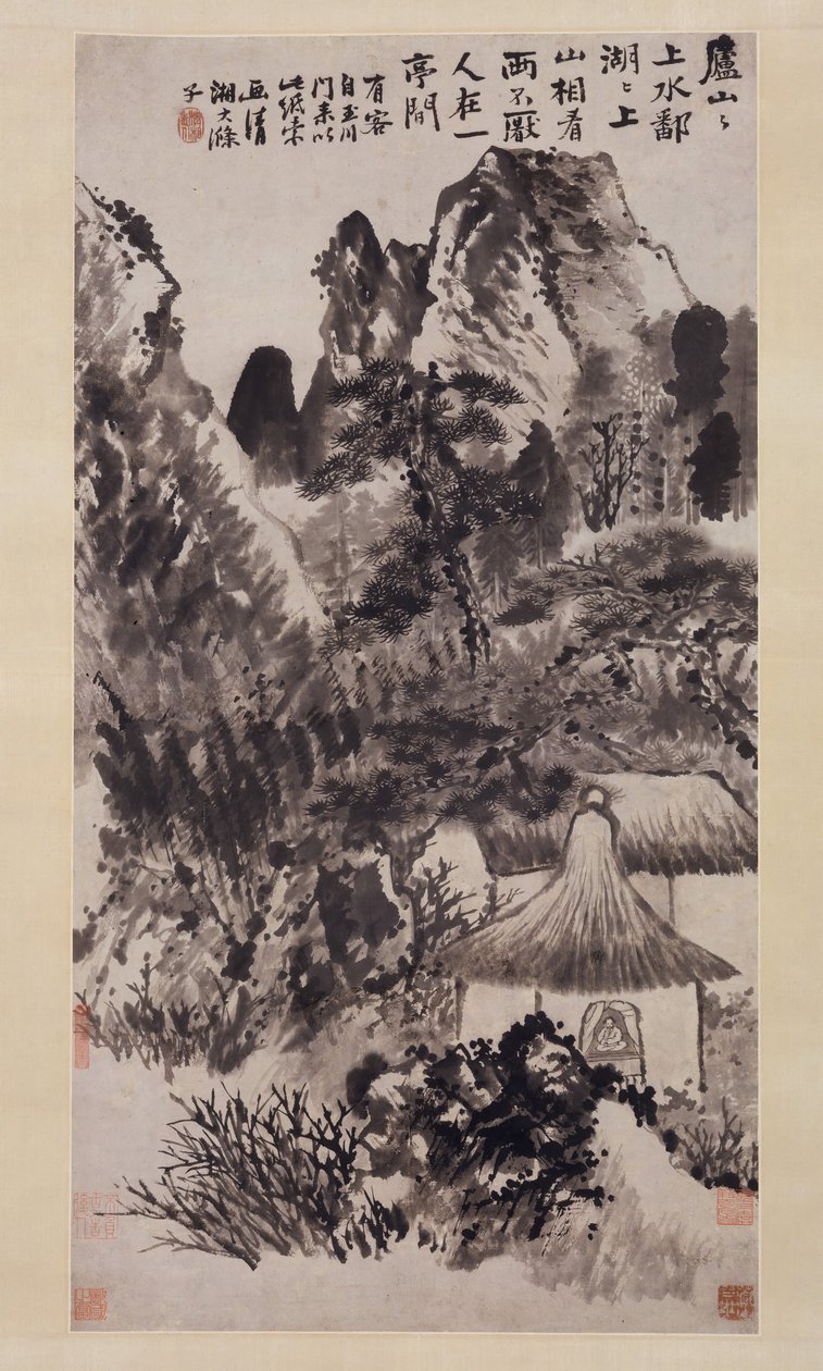 Hermitage i Mount Lu. af Shitao