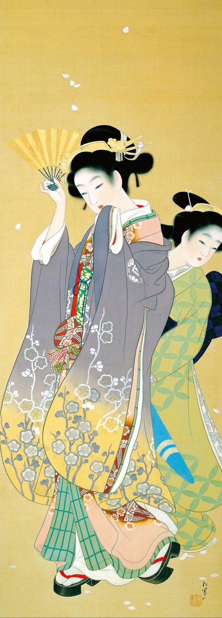 Visning af kirsebærblomst af Uemura Shoen