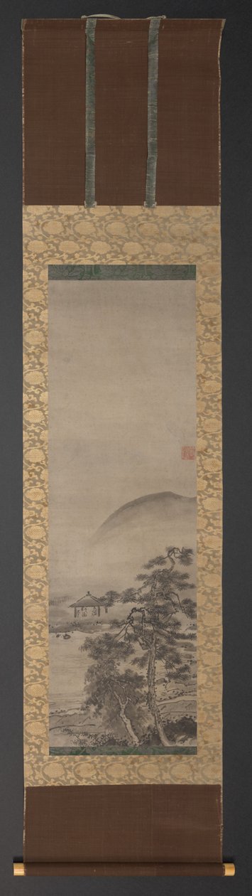 Landskaber med figurer (en af et par) af Shugetsu Tokan