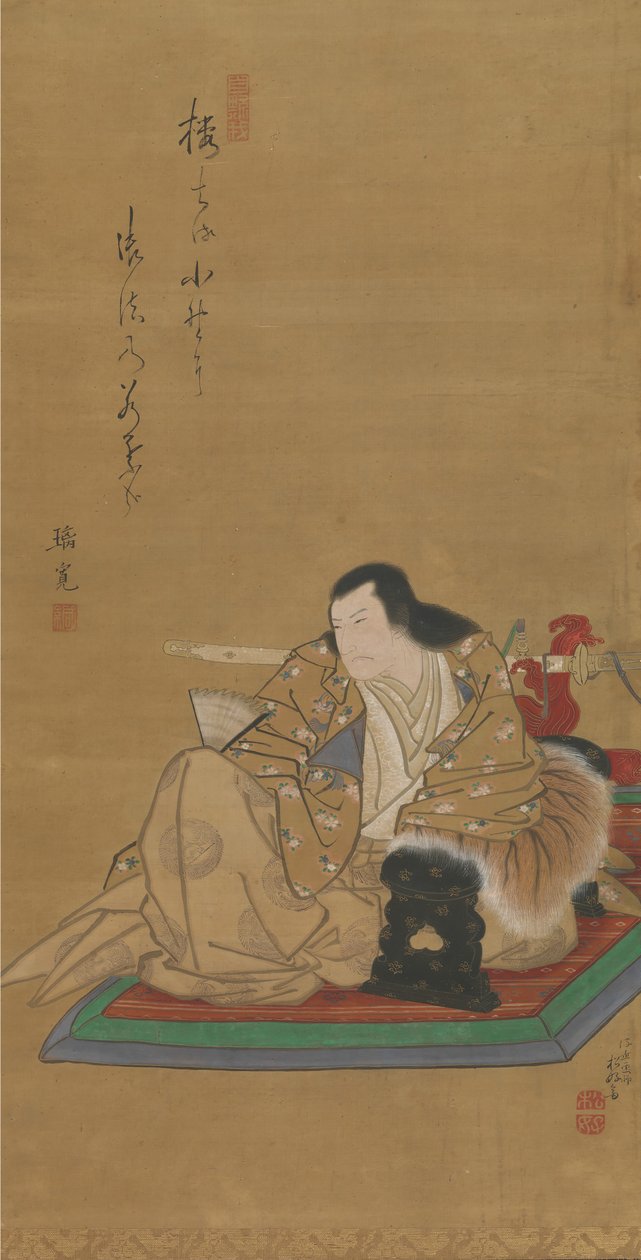 Portræt af skuespilleren Arashi Rikan I, ca. 1812. af Shunkosai Hokushu