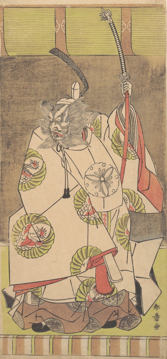 Kabuki-skuespiller Ichikawa Danjuro IV, 12. måned, 1771. af Shunsho